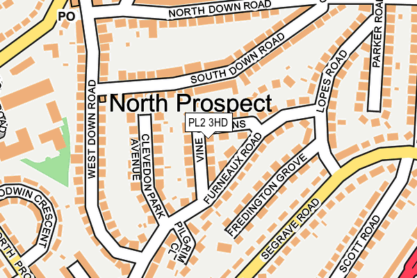 PL2 3HD map - OS OpenMap – Local (Ordnance Survey)