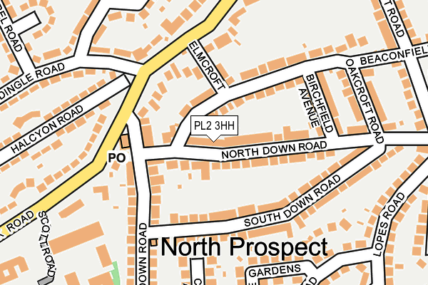 PL2 3HH map - OS OpenMap – Local (Ordnance Survey)