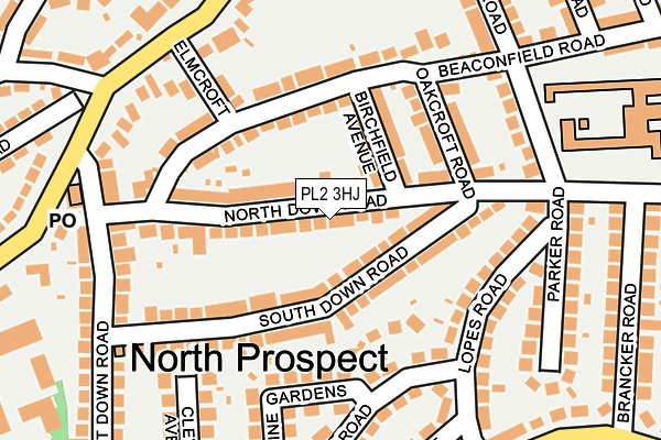 PL2 3HJ map - OS OpenMap – Local (Ordnance Survey)