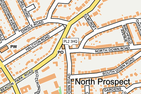 PL2 3HQ map - OS OpenMap – Local (Ordnance Survey)