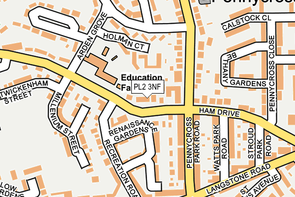 PL2 3NF map - OS OpenMap – Local (Ordnance Survey)