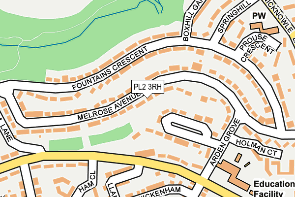 PL2 3RH map - OS OpenMap – Local (Ordnance Survey)