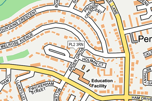 PL2 3RN map - OS OpenMap – Local (Ordnance Survey)