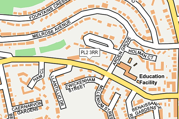 PL2 3RR map - OS OpenMap – Local (Ordnance Survey)