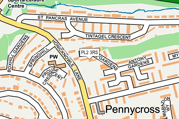 PL2 3RS map - OS OpenMap – Local (Ordnance Survey)