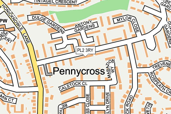 PL2 3RY map - OS OpenMap – Local (Ordnance Survey)