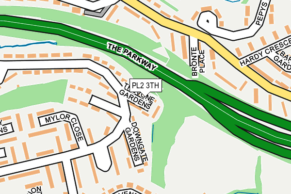 PL2 3TH map - OS OpenMap – Local (Ordnance Survey)