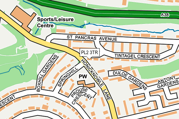 PL2 3TR map - OS OpenMap – Local (Ordnance Survey)