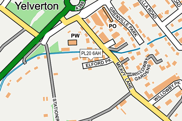 PL20 6AH map - OS OpenMap – Local (Ordnance Survey)