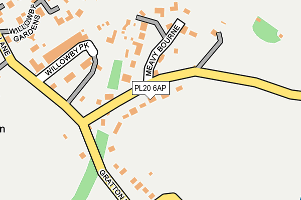 PL20 6AP map - OS OpenMap – Local (Ordnance Survey)