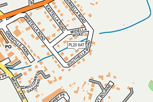 PL20 6AT map - OS OpenMap – Local (Ordnance Survey)