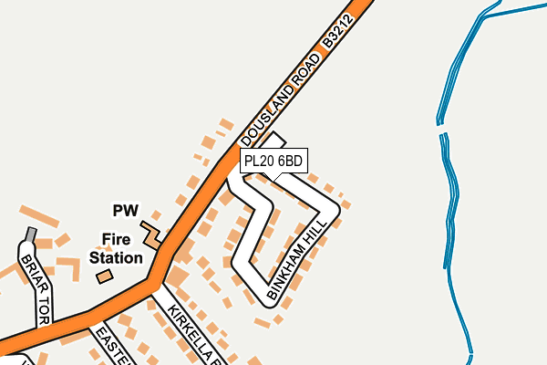 PL20 6BD map - OS OpenMap – Local (Ordnance Survey)