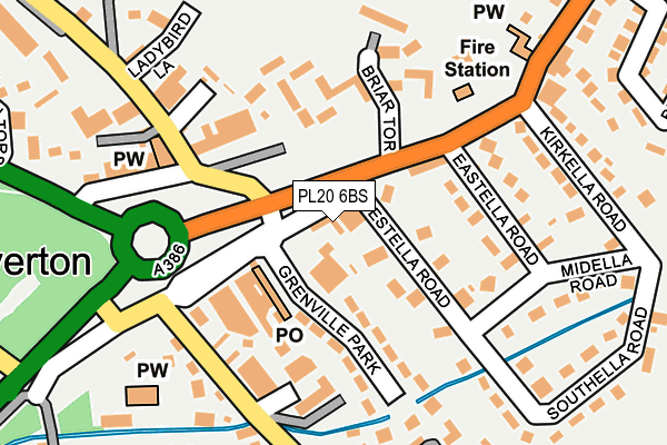 PL20 6BS map - OS OpenMap – Local (Ordnance Survey)