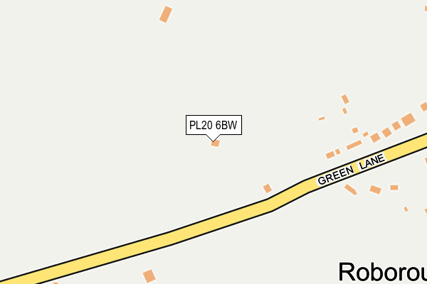 PL20 6BW map - OS OpenMap – Local (Ordnance Survey)