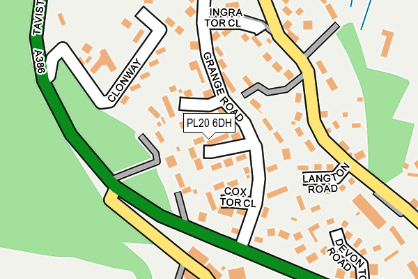 PL20 6DH map - OS OpenMap – Local (Ordnance Survey)