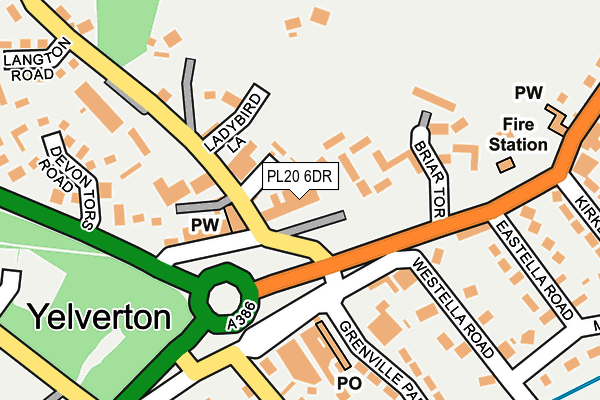 PL20 6DR map - OS OpenMap – Local (Ordnance Survey)