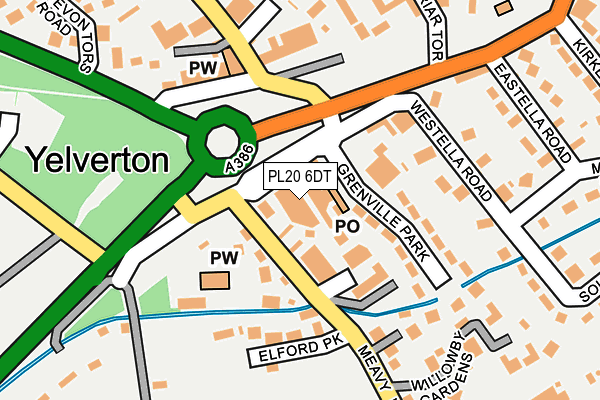 PL20 6DT map - OS OpenMap – Local (Ordnance Survey)