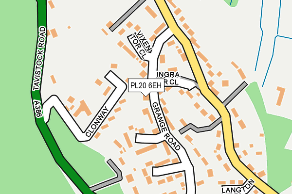 PL20 6EH map - OS OpenMap – Local (Ordnance Survey)