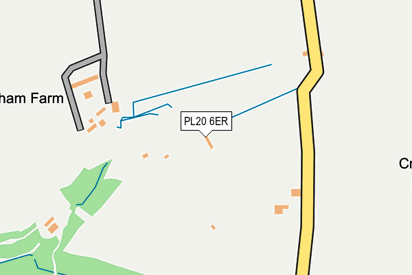 PL20 6ER map - OS OpenMap – Local (Ordnance Survey)