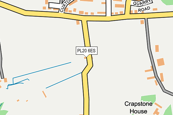 PL20 6ES map - OS OpenMap – Local (Ordnance Survey)