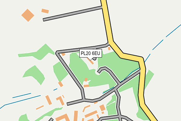 PL20 6EU map - OS OpenMap – Local (Ordnance Survey)