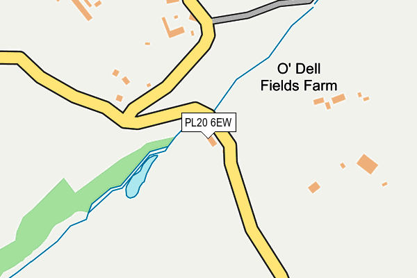 PL20 6EW map - OS OpenMap – Local (Ordnance Survey)