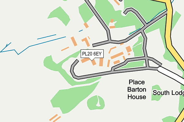 PL20 6EY map - OS OpenMap – Local (Ordnance Survey)