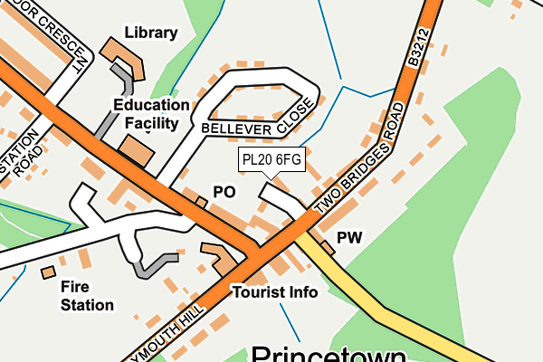 PL20 6FG map - OS OpenMap – Local (Ordnance Survey)