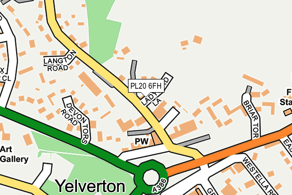 PL20 6FH map - OS OpenMap – Local (Ordnance Survey)