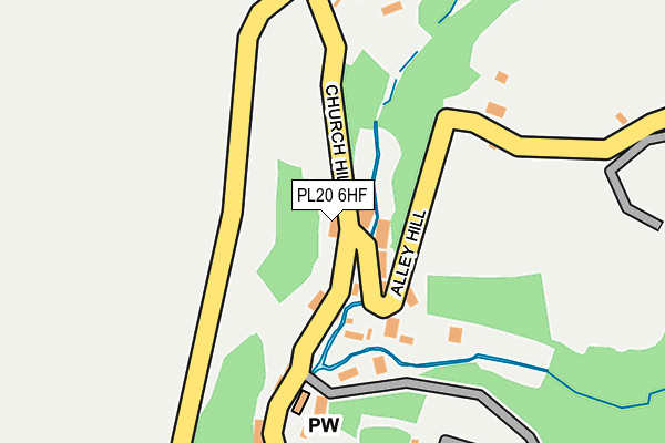 PL20 6HF map - OS OpenMap – Local (Ordnance Survey)