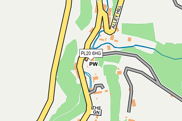 PL20 6HG map - OS OpenMap – Local (Ordnance Survey)