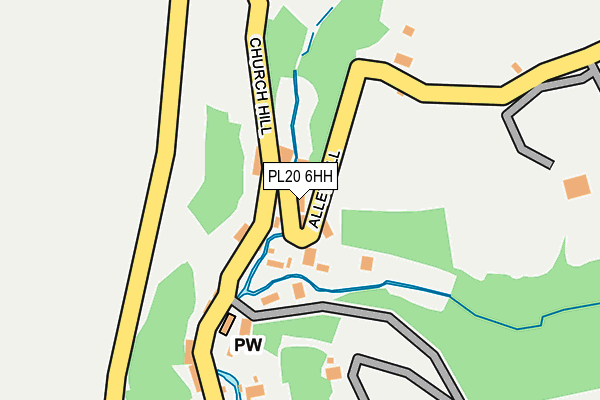 PL20 6HH map - OS OpenMap – Local (Ordnance Survey)