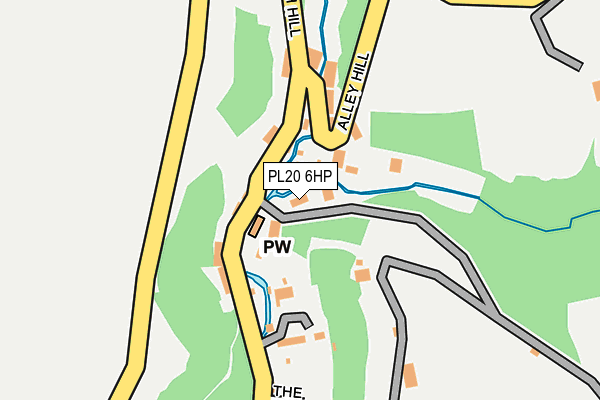 PL20 6HP map - OS OpenMap – Local (Ordnance Survey)