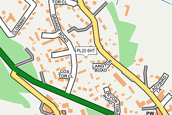 PL20 6HT map - OS OpenMap – Local (Ordnance Survey)