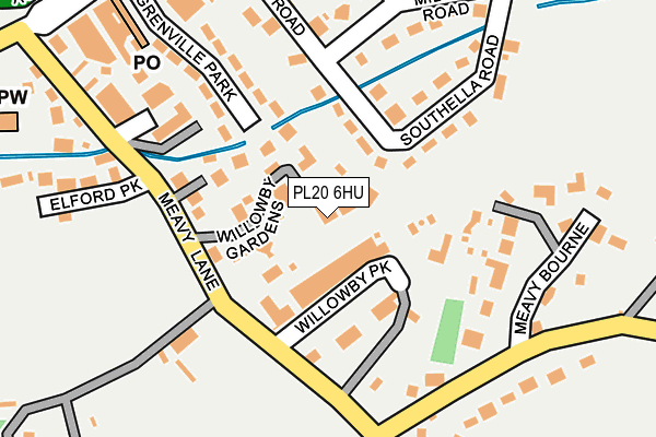 PL20 6HU map - OS OpenMap – Local (Ordnance Survey)