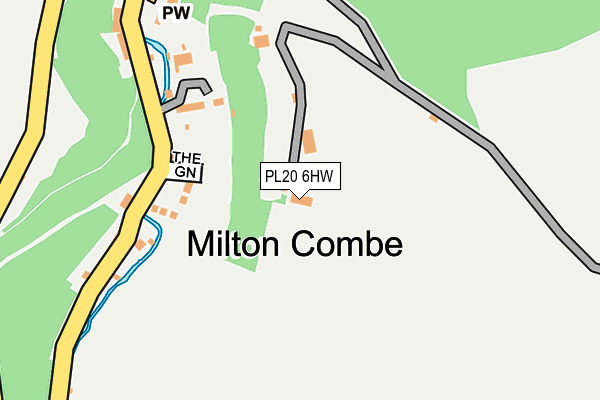 PL20 6HW map - OS OpenMap – Local (Ordnance Survey)