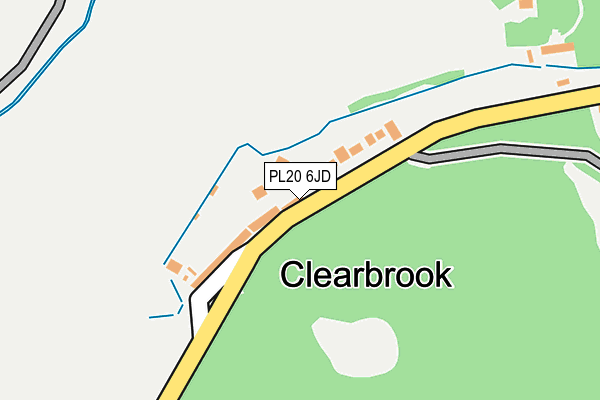 PL20 6JD map - OS OpenMap – Local (Ordnance Survey)