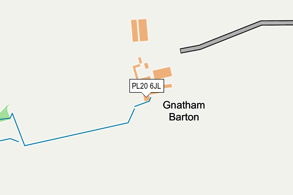 PL20 6JL map - OS OpenMap – Local (Ordnance Survey)