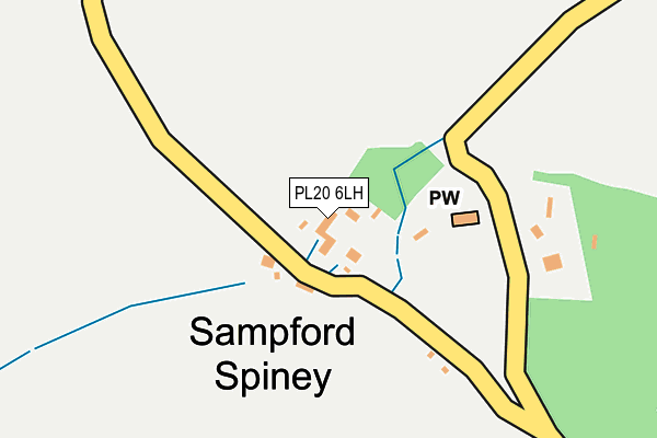 PL20 6LH map - OS OpenMap – Local (Ordnance Survey)