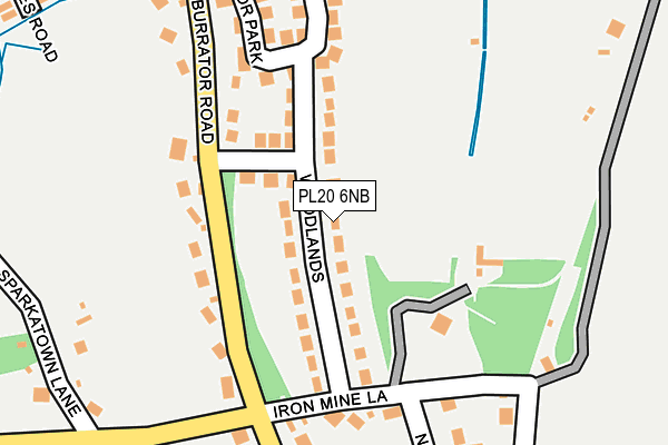 PL20 6NB map - OS OpenMap – Local (Ordnance Survey)