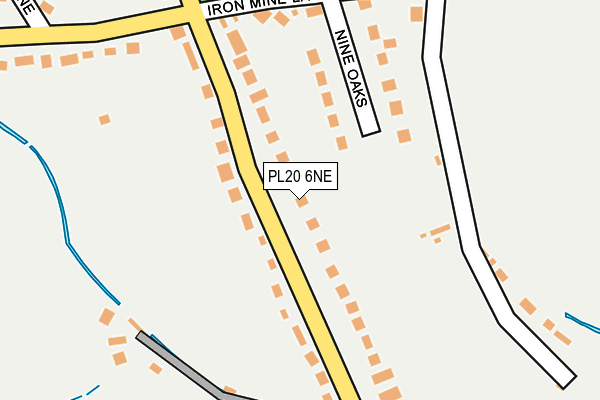 PL20 6NE map - OS OpenMap – Local (Ordnance Survey)