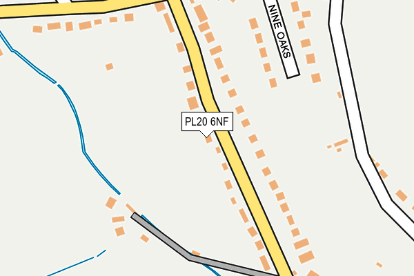 PL20 6NF map - OS OpenMap – Local (Ordnance Survey)