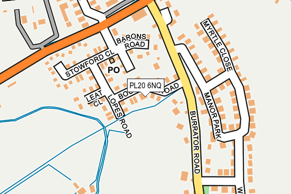PL20 6NQ map - OS OpenMap – Local (Ordnance Survey)