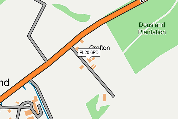 PL20 6PD map - OS OpenMap – Local (Ordnance Survey)