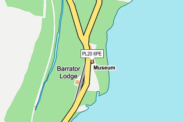 PL20 6PE map - OS OpenMap – Local (Ordnance Survey)