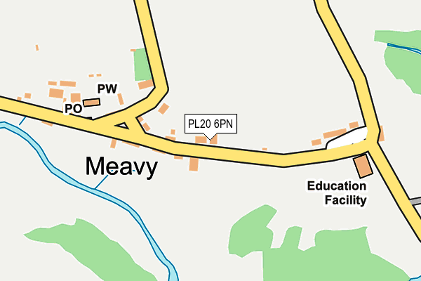 PL20 6PN map - OS OpenMap – Local (Ordnance Survey)