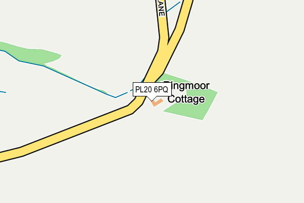 PL20 6PQ map - OS OpenMap – Local (Ordnance Survey)