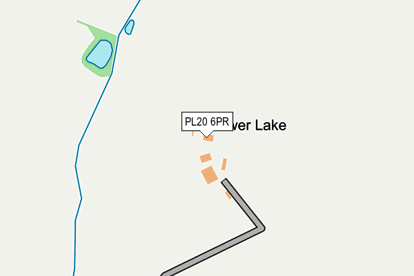 PL20 6PR map - OS OpenMap – Local (Ordnance Survey)