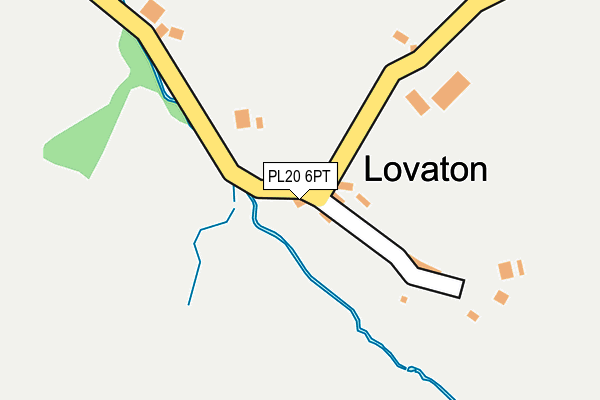 PL20 6PT map - OS OpenMap – Local (Ordnance Survey)