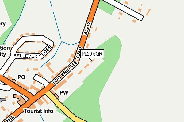 PL20 6QR map - OS OpenMap – Local (Ordnance Survey)